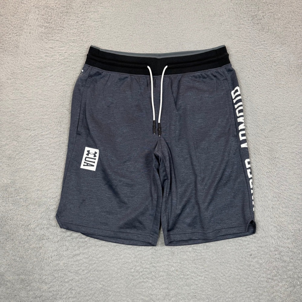 Under Armour Recover Celliant Shorts Mens Large Gray Heather Athletic Training